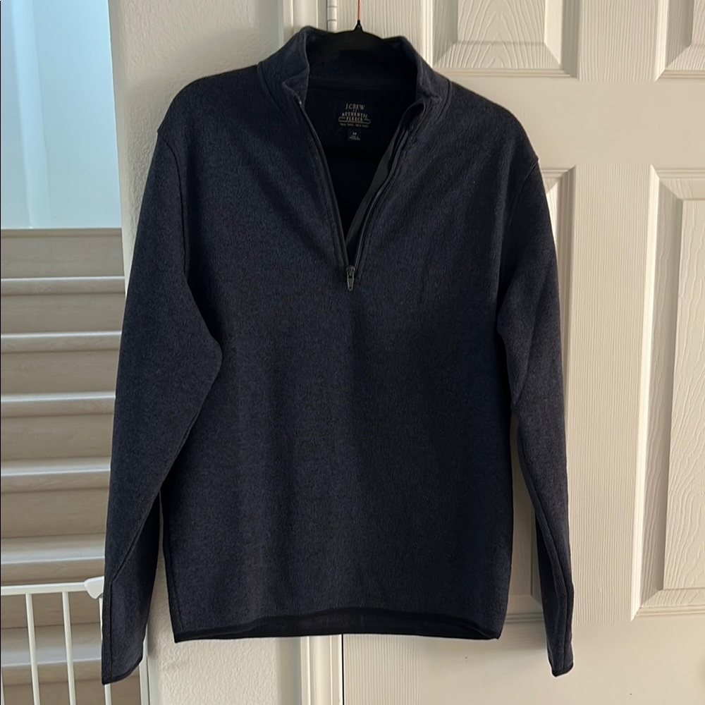 J. Crew Navy Blue Men's Authentic Fleece Sweater